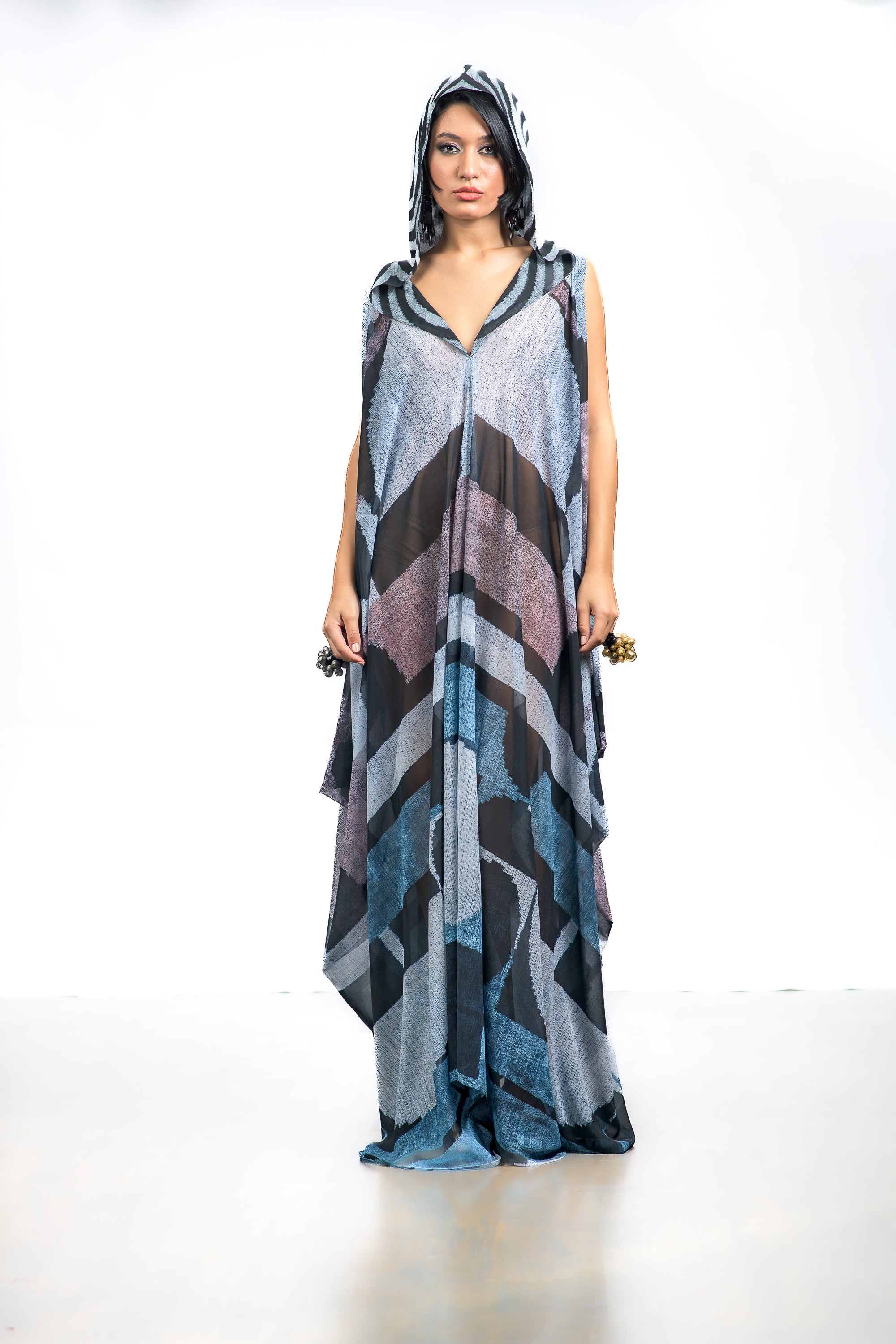 Culture Fusion - 60 Hooded kaftan