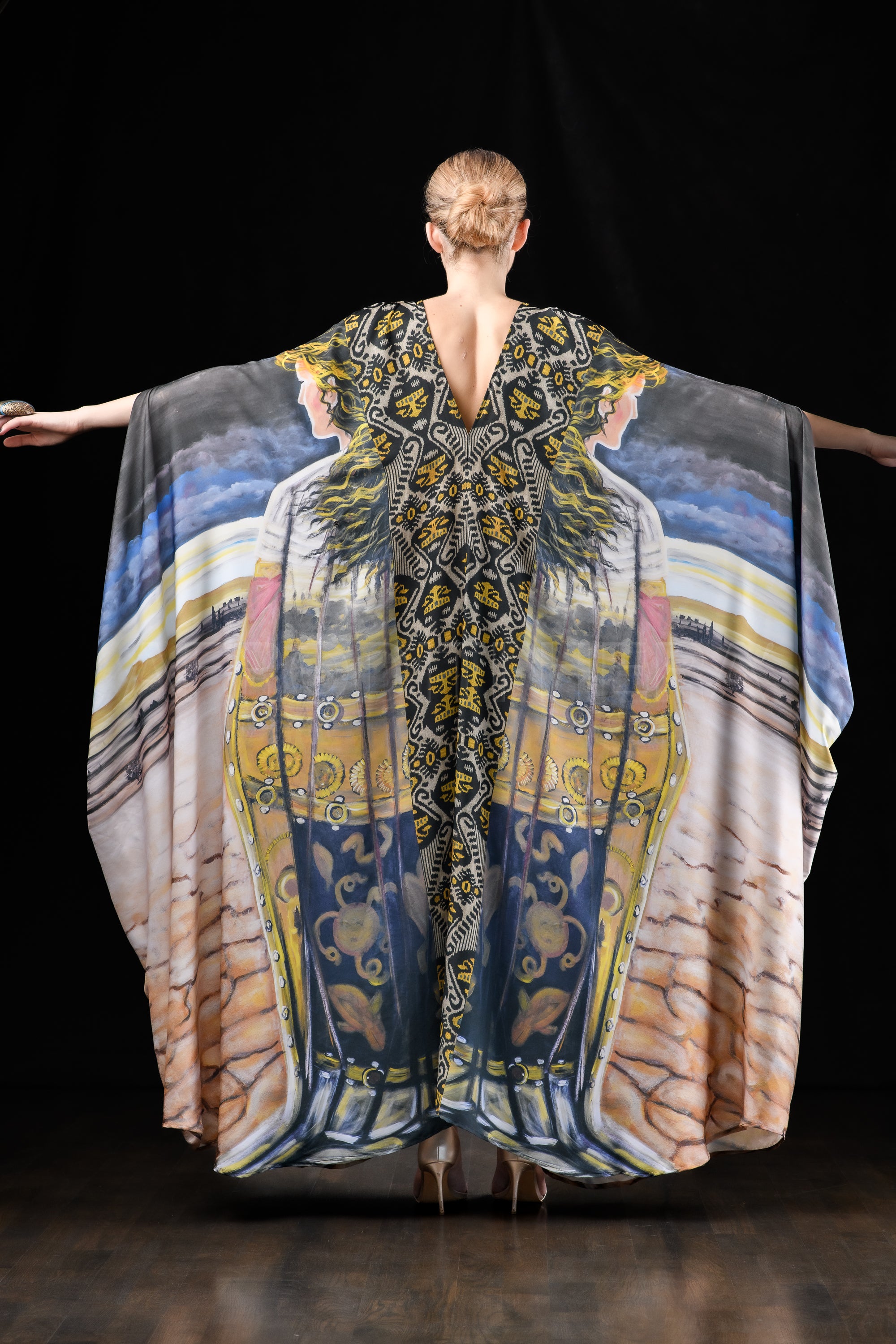She in the wind - 20A Kaftan Dress
