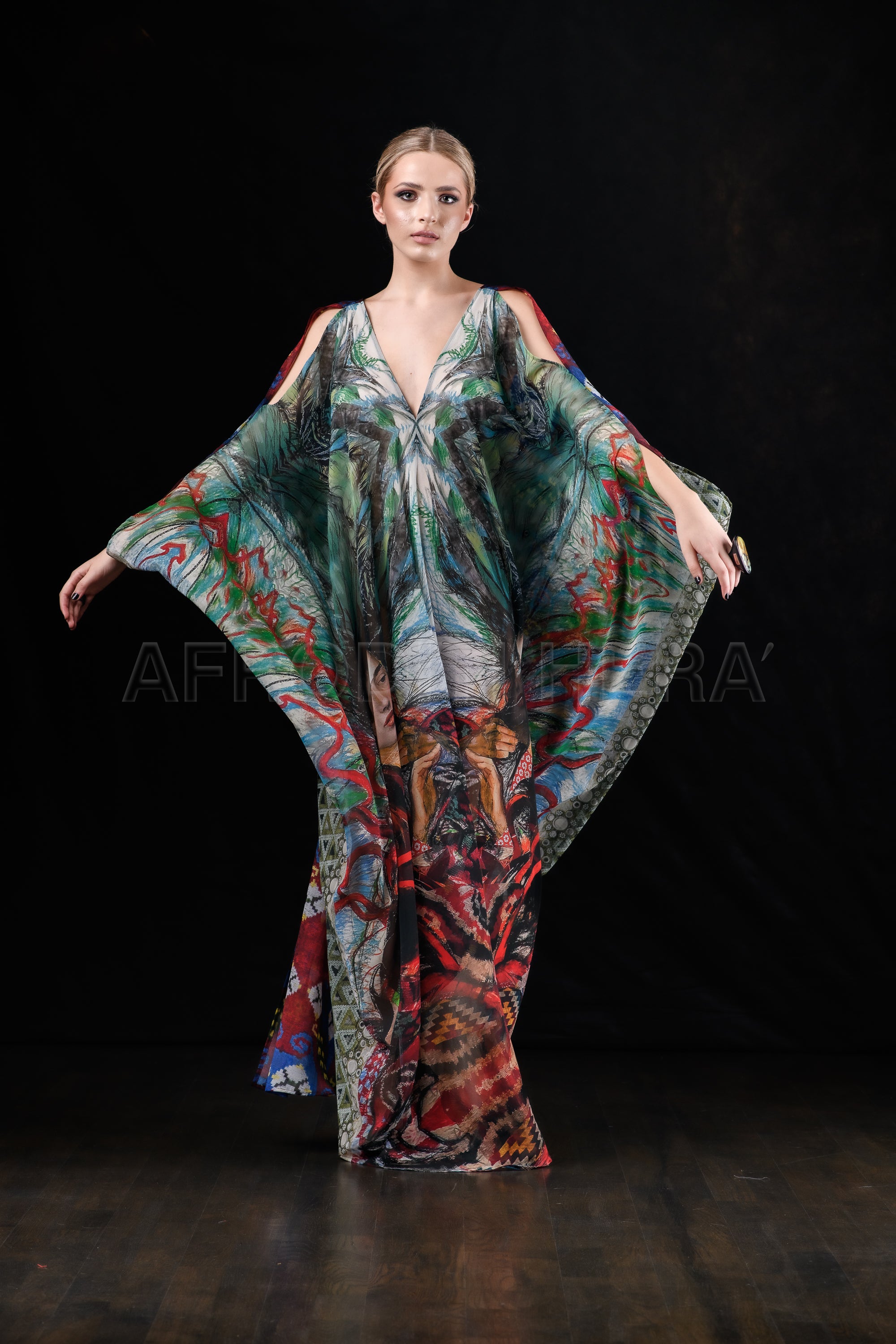 She in the wind - 27 Kaftan Dress