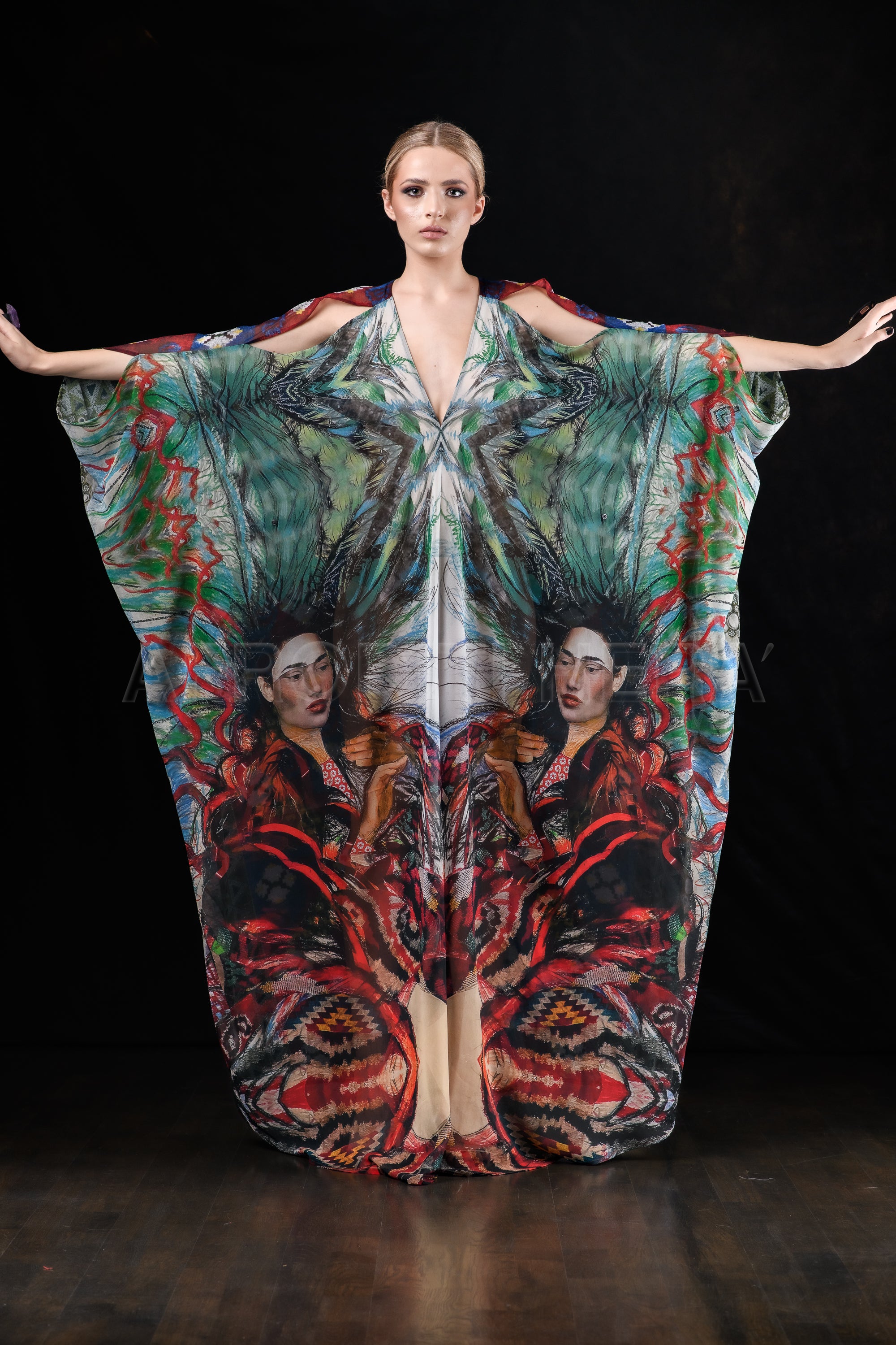 She in the wind - 27 Kaftan Dress
