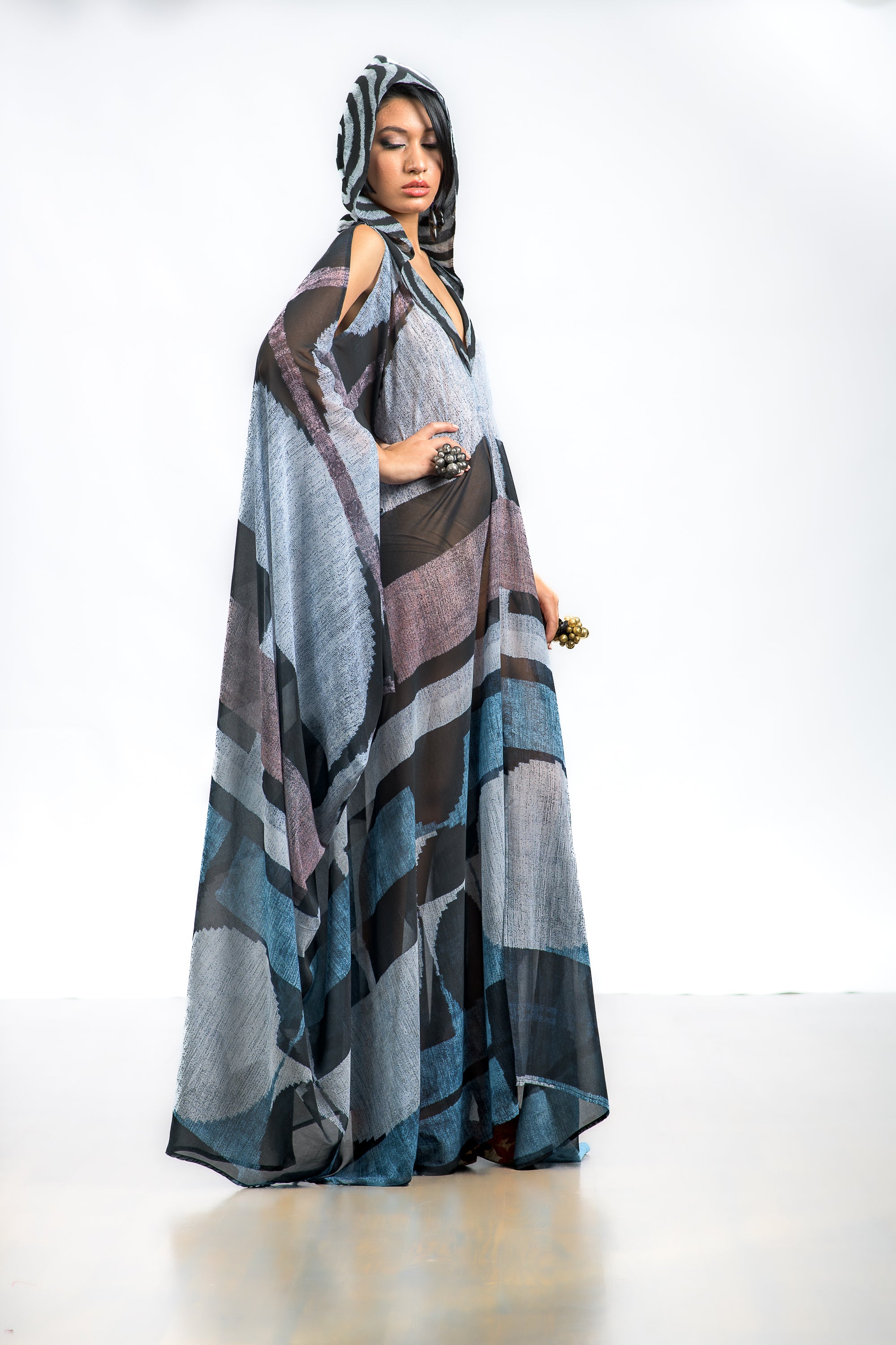 Culture Fusion - 60 Hooded kaftan