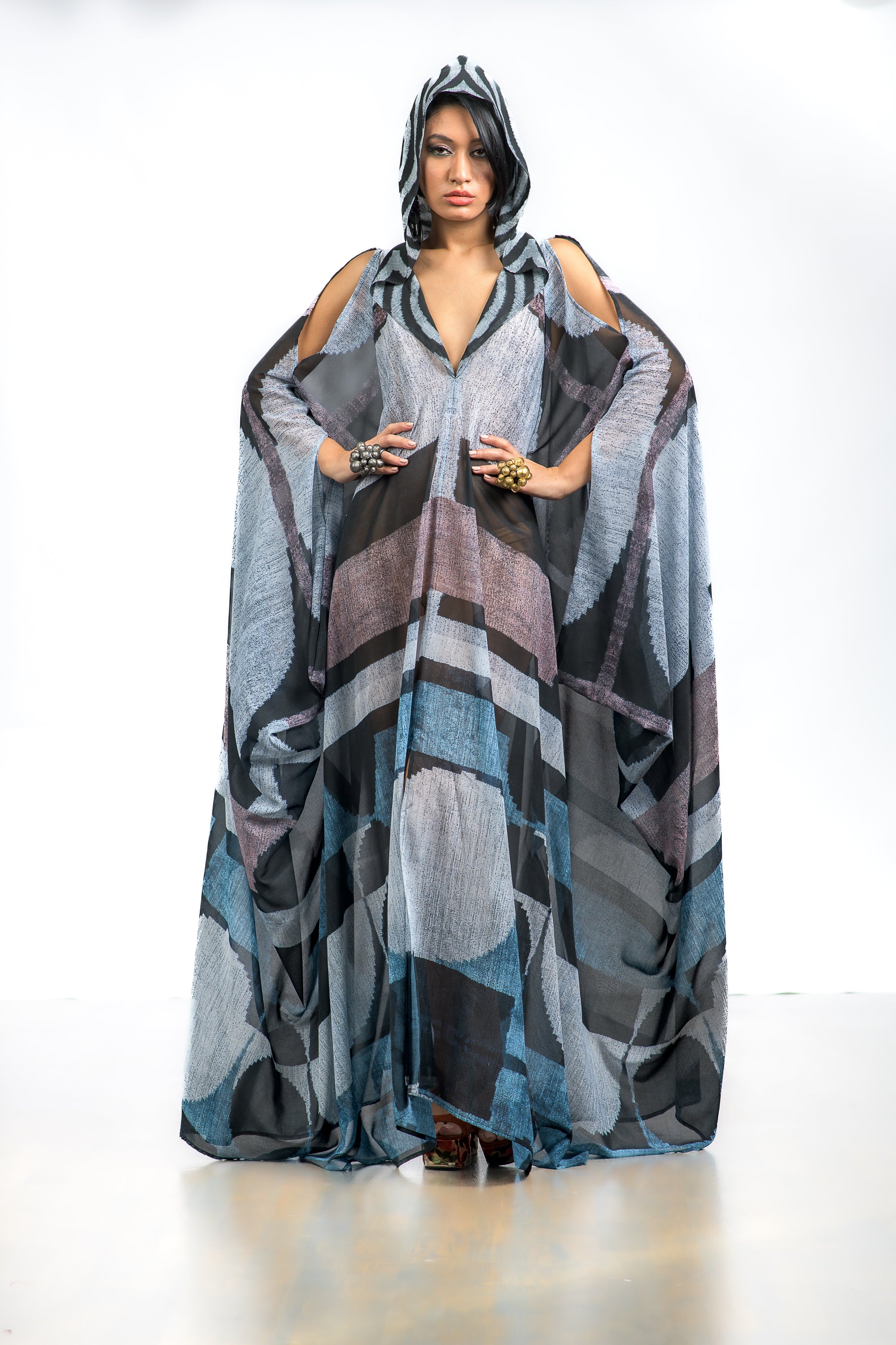 Culture Fusion - 60 Hooded kaftan