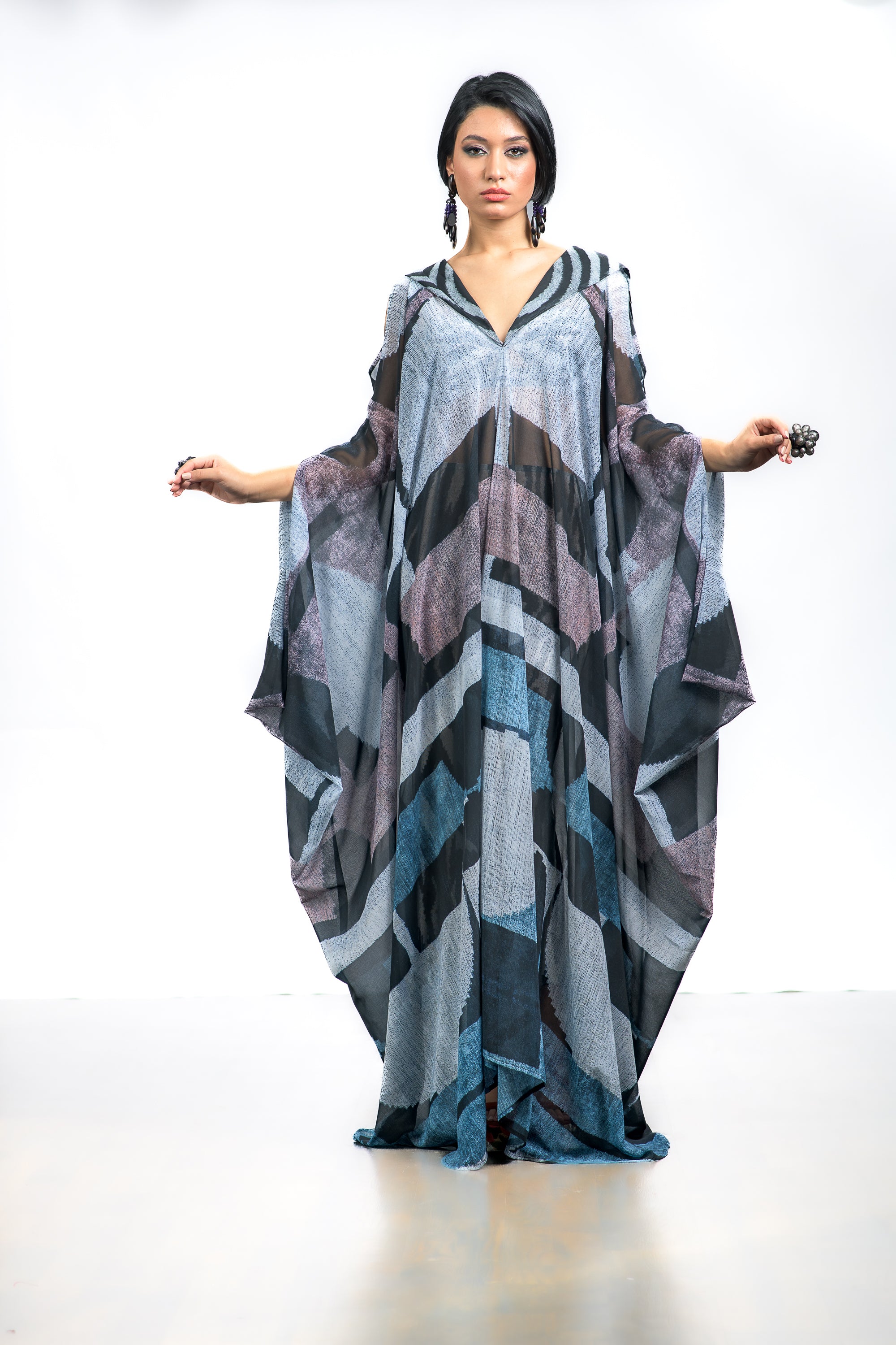 Culture Fusion - 60 Hooded kaftan