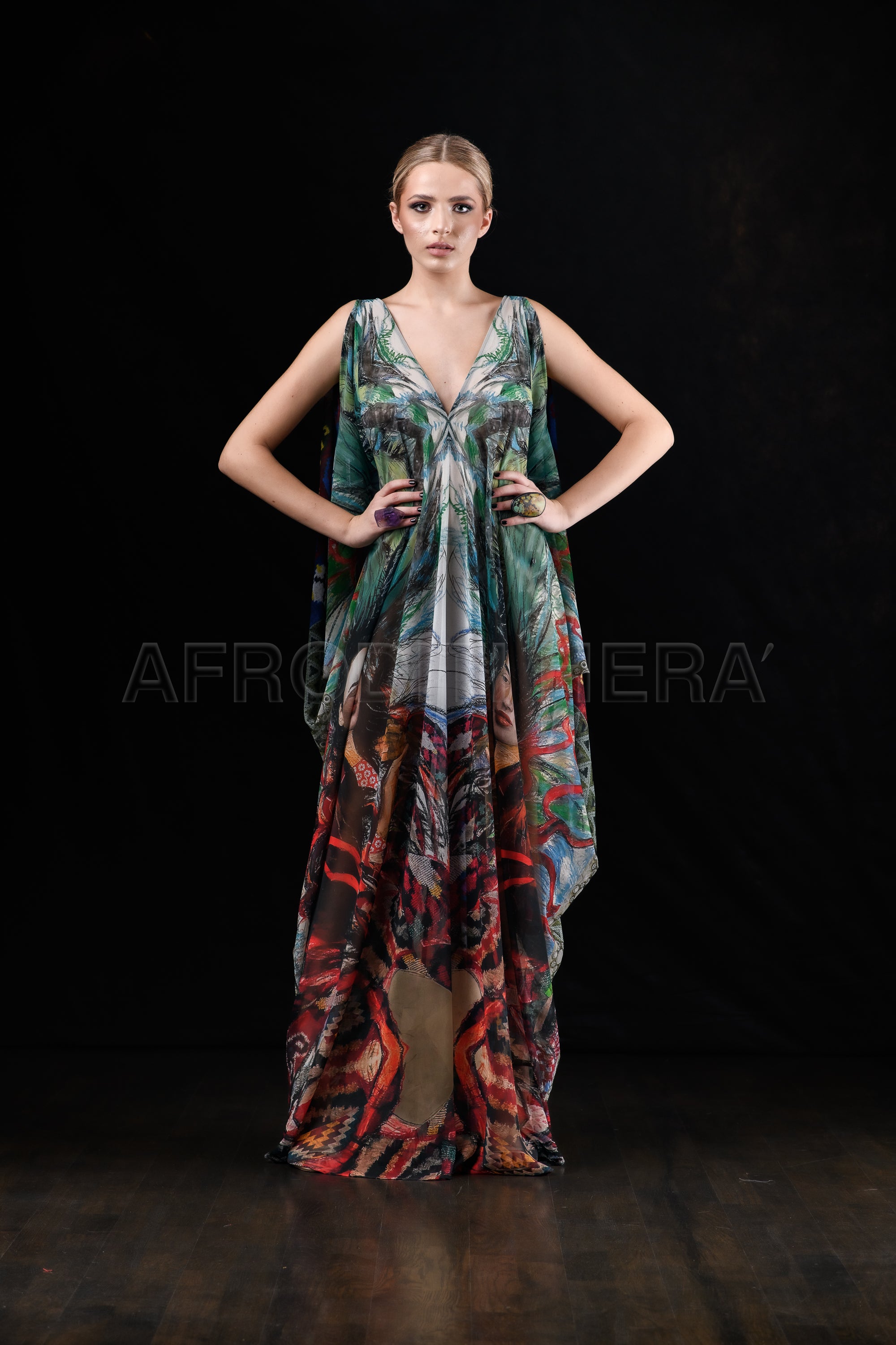 She in the wind - 27 Kaftan Dress