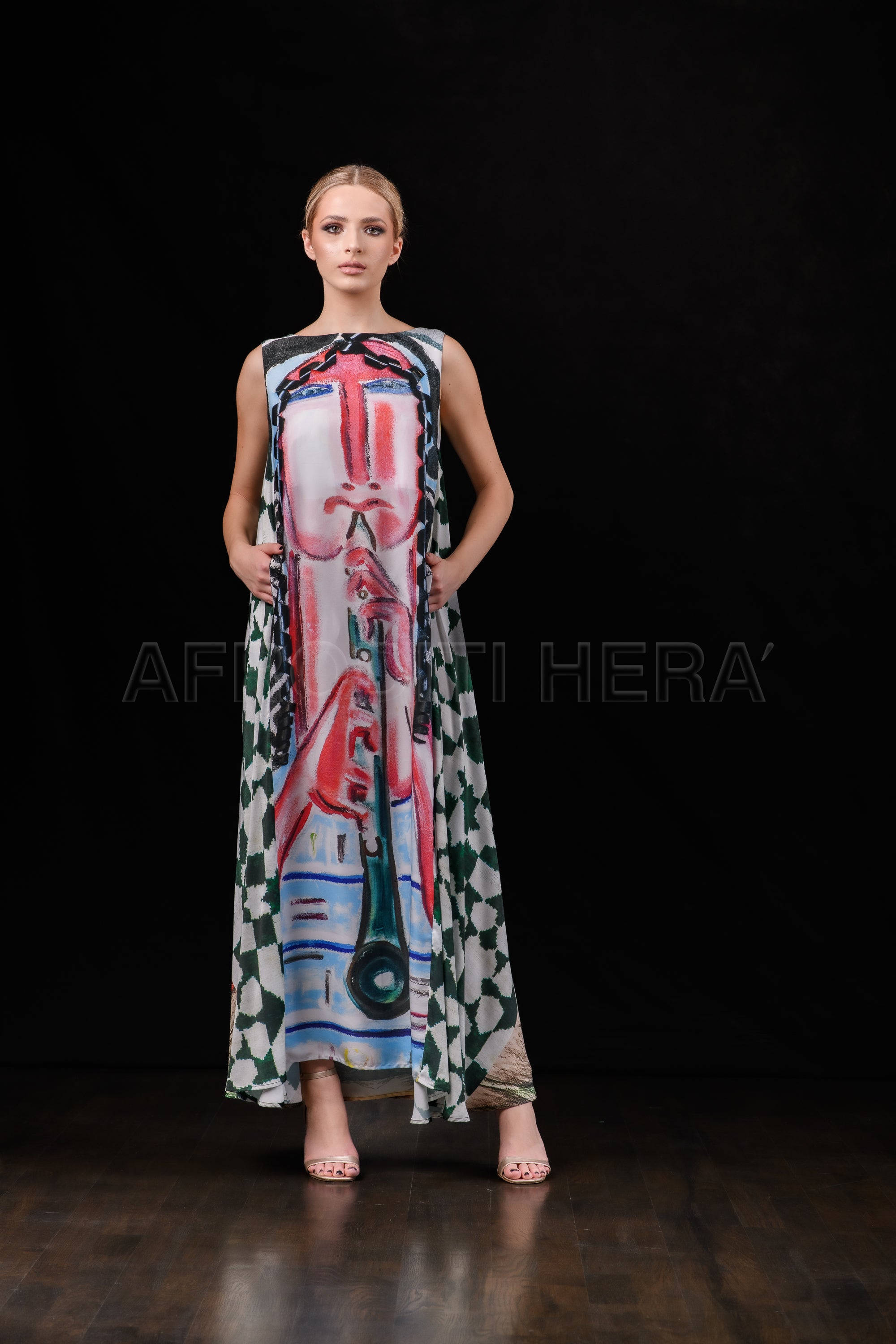 She in the wind - 16 Kaftan Dress