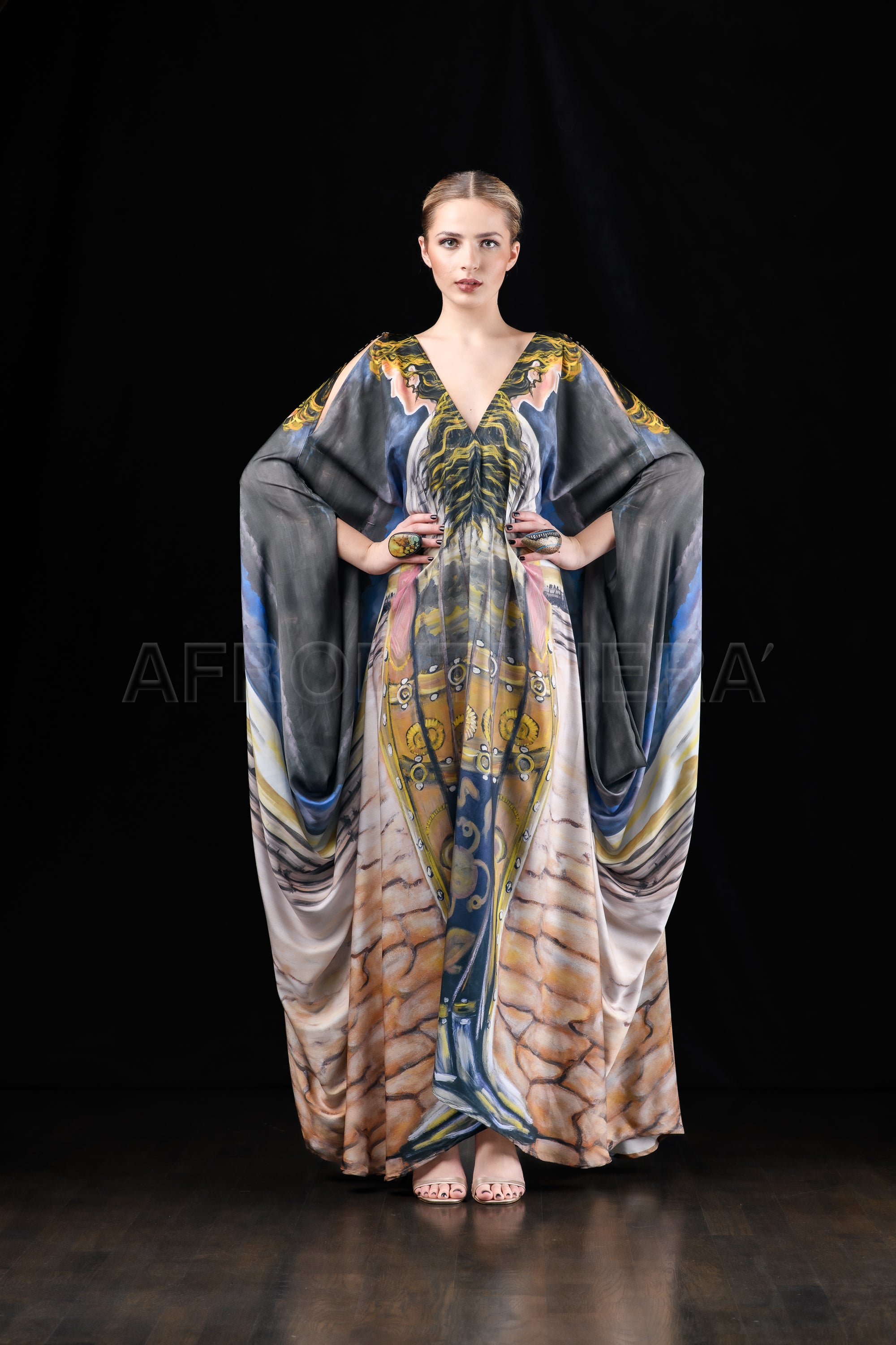 She in the wind - 20A Kaftan Dress