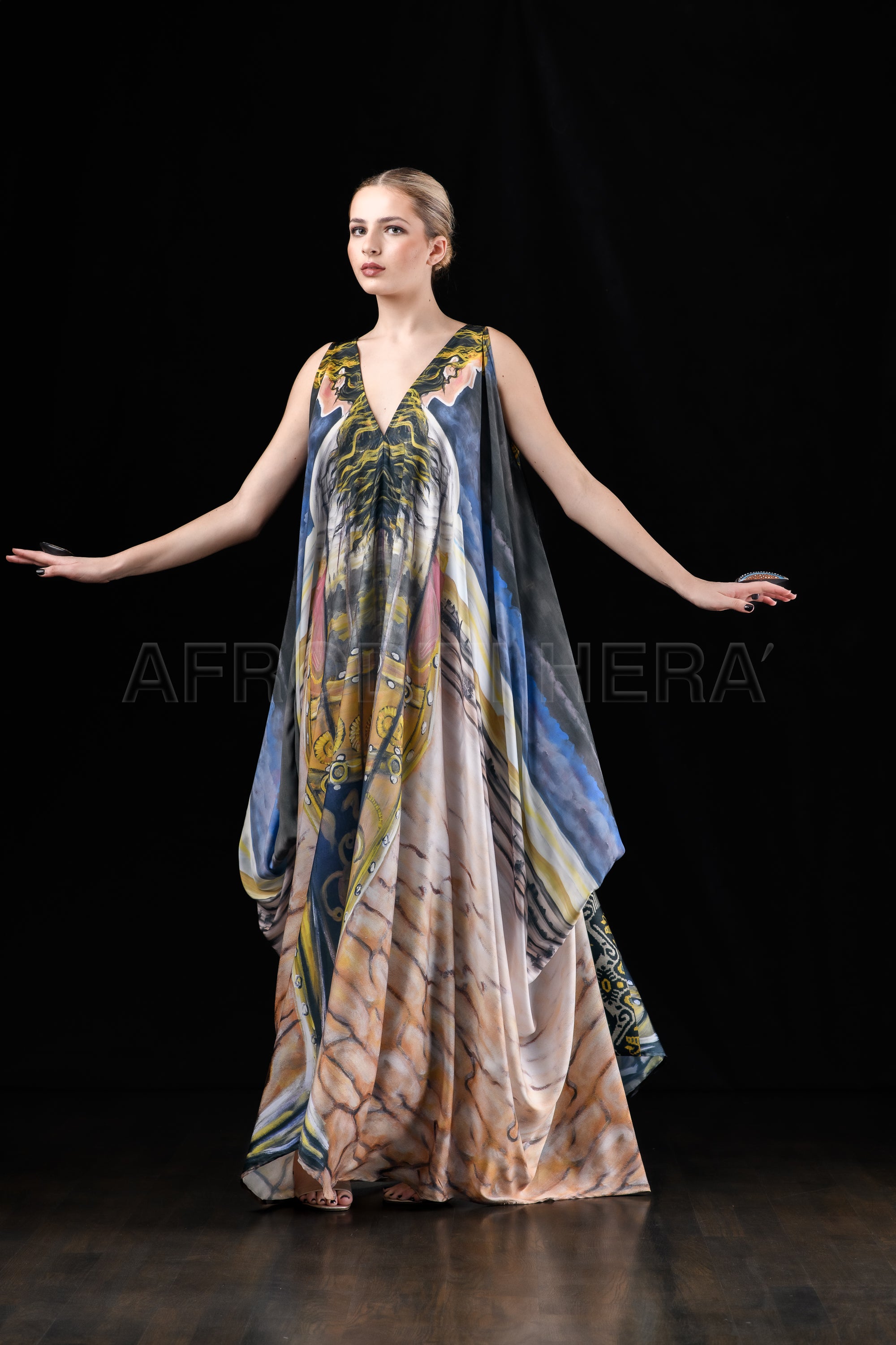 She in the wind - 20A Kaftan Dress