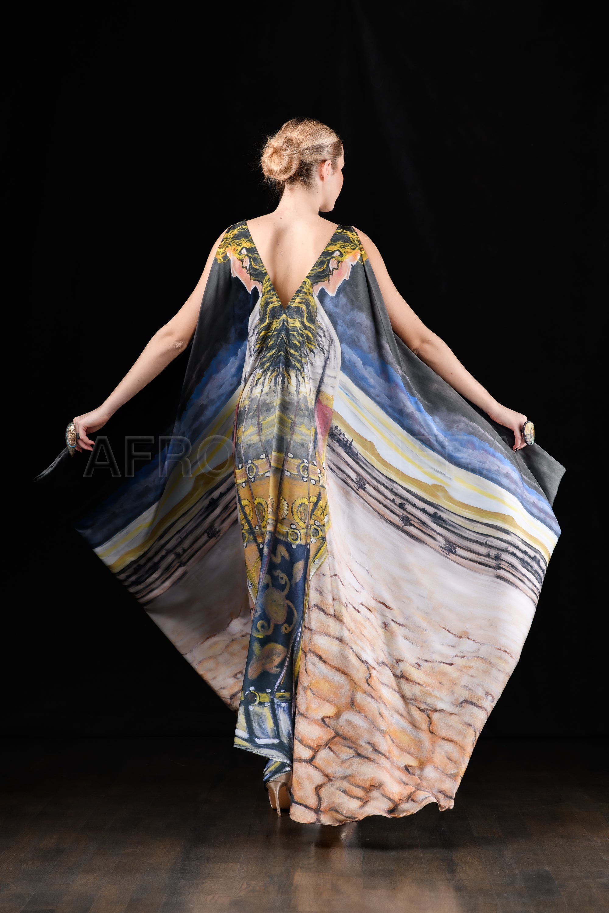 She in the wind - 20A Kaftan Dress