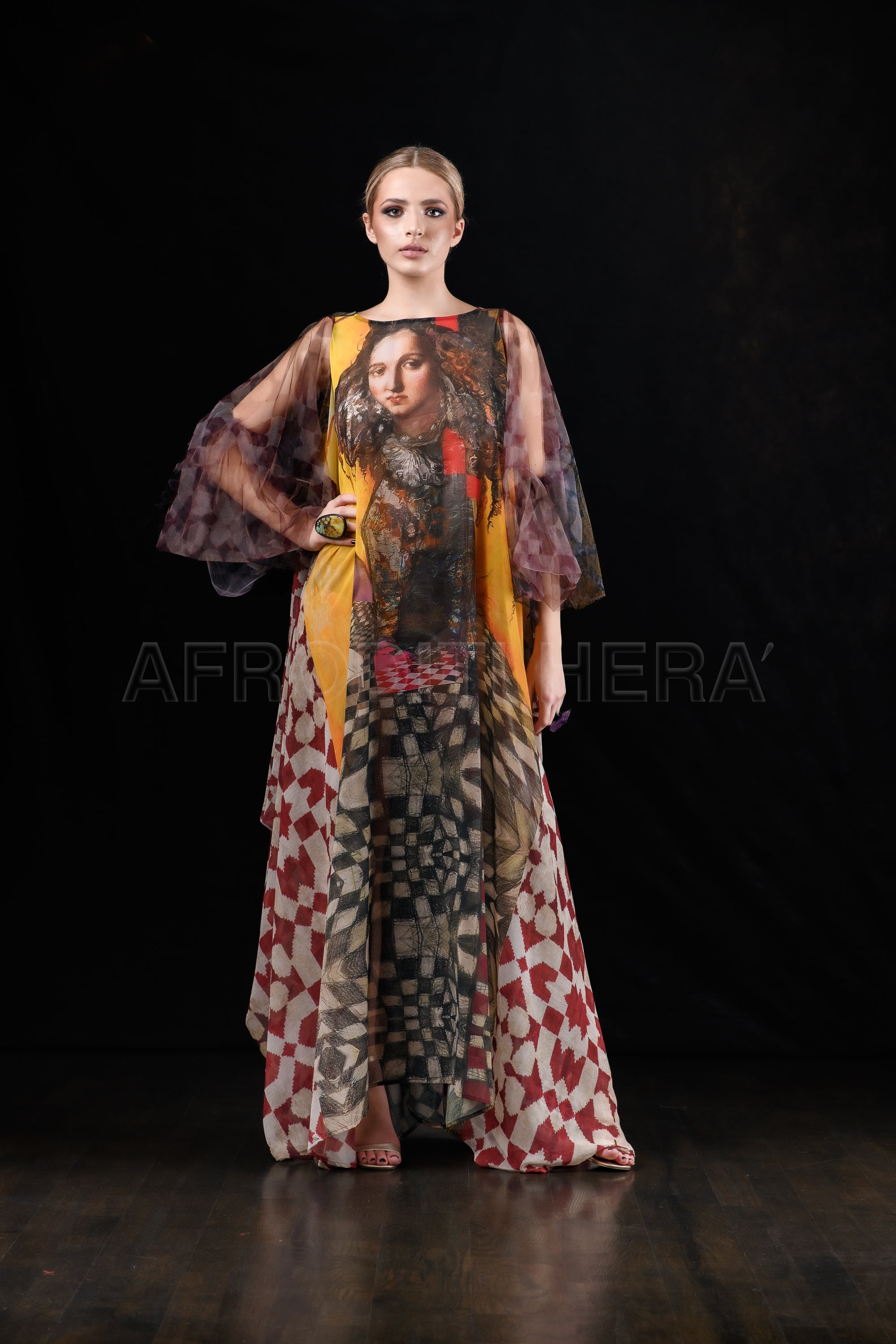 She in the wind - 32 Kaftan Dress