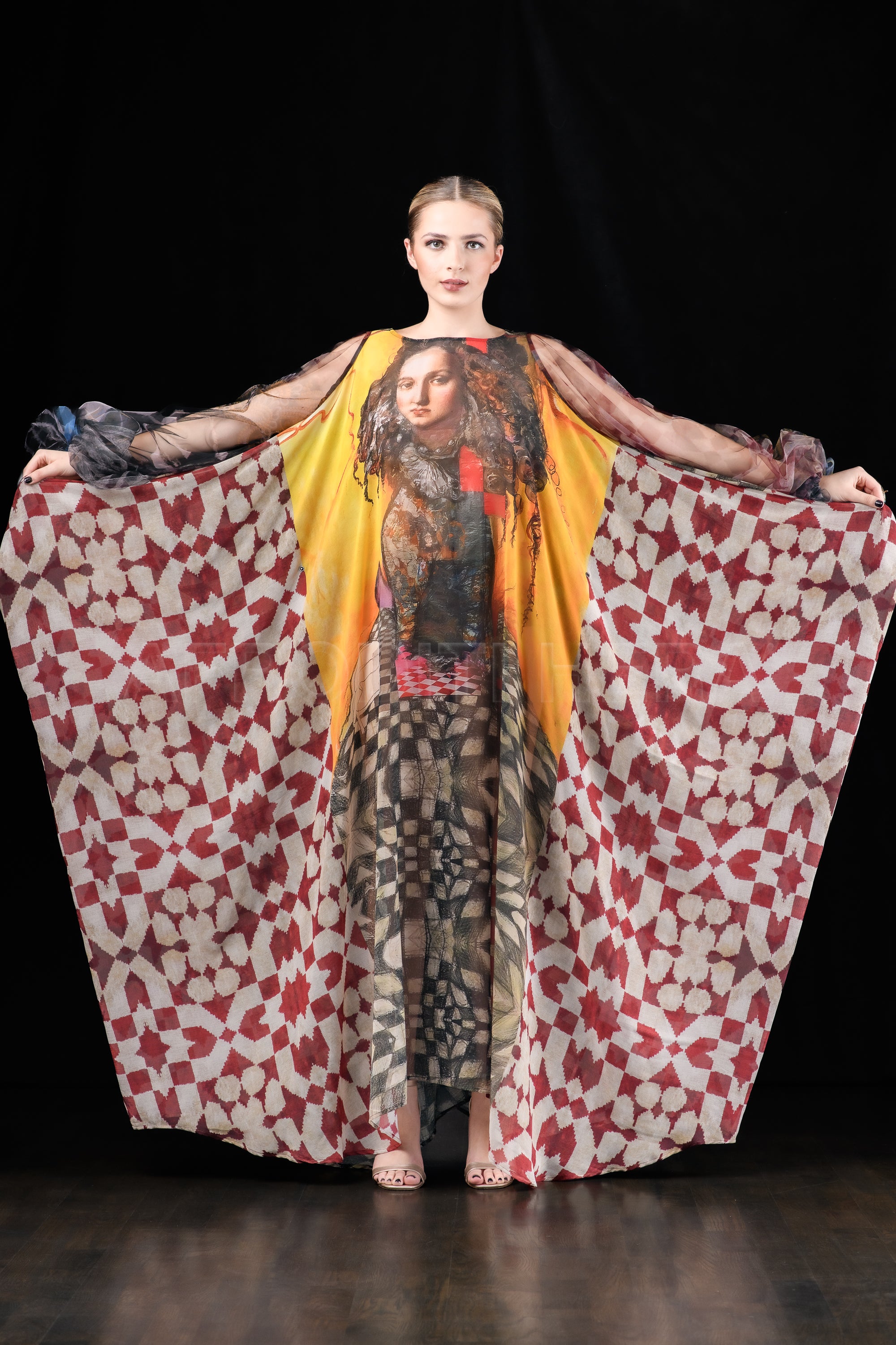 She in the wind - 32 Kaftan Dress