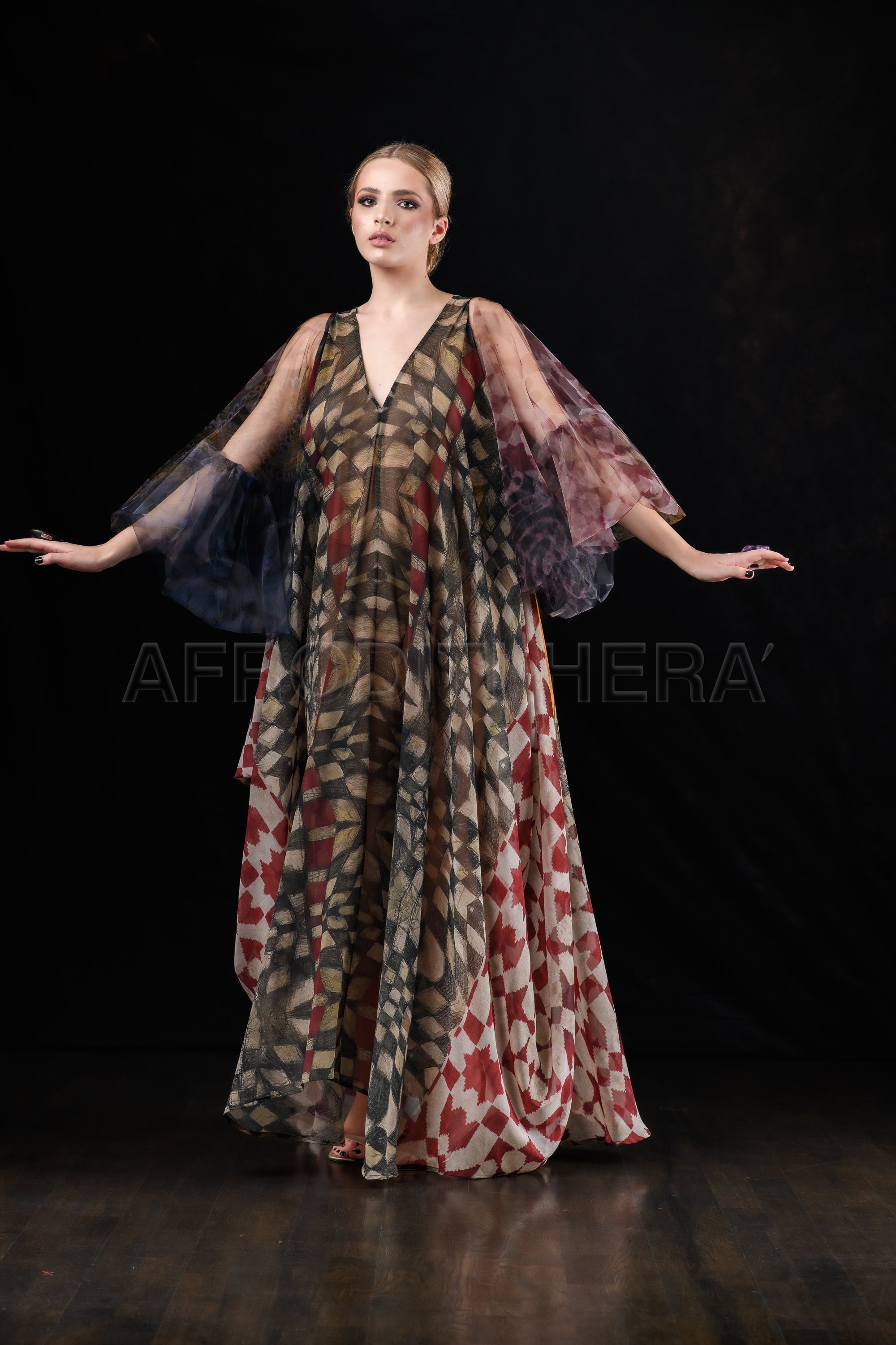 She in the wind - 32 Kaftan Dress