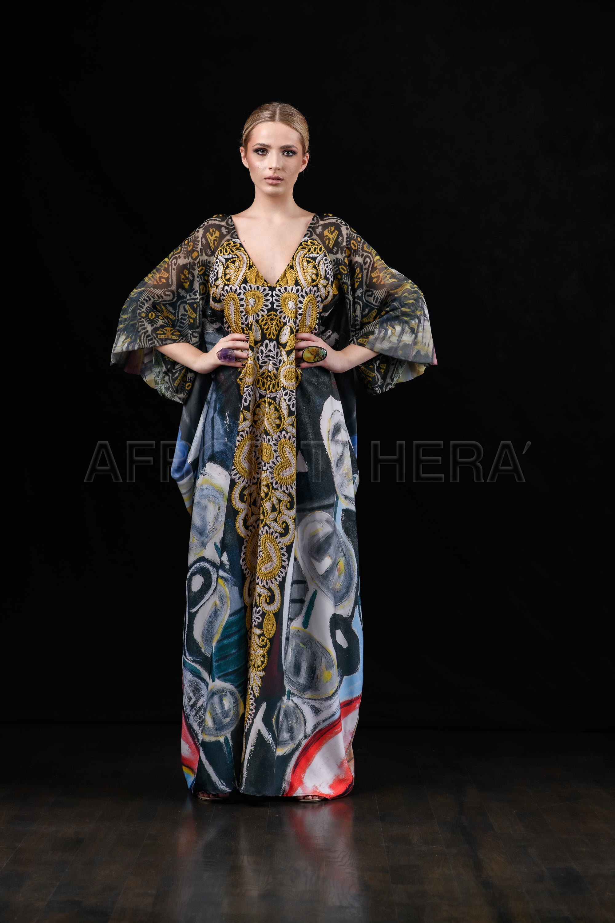 She in the wind - 40 Kaftan Dress