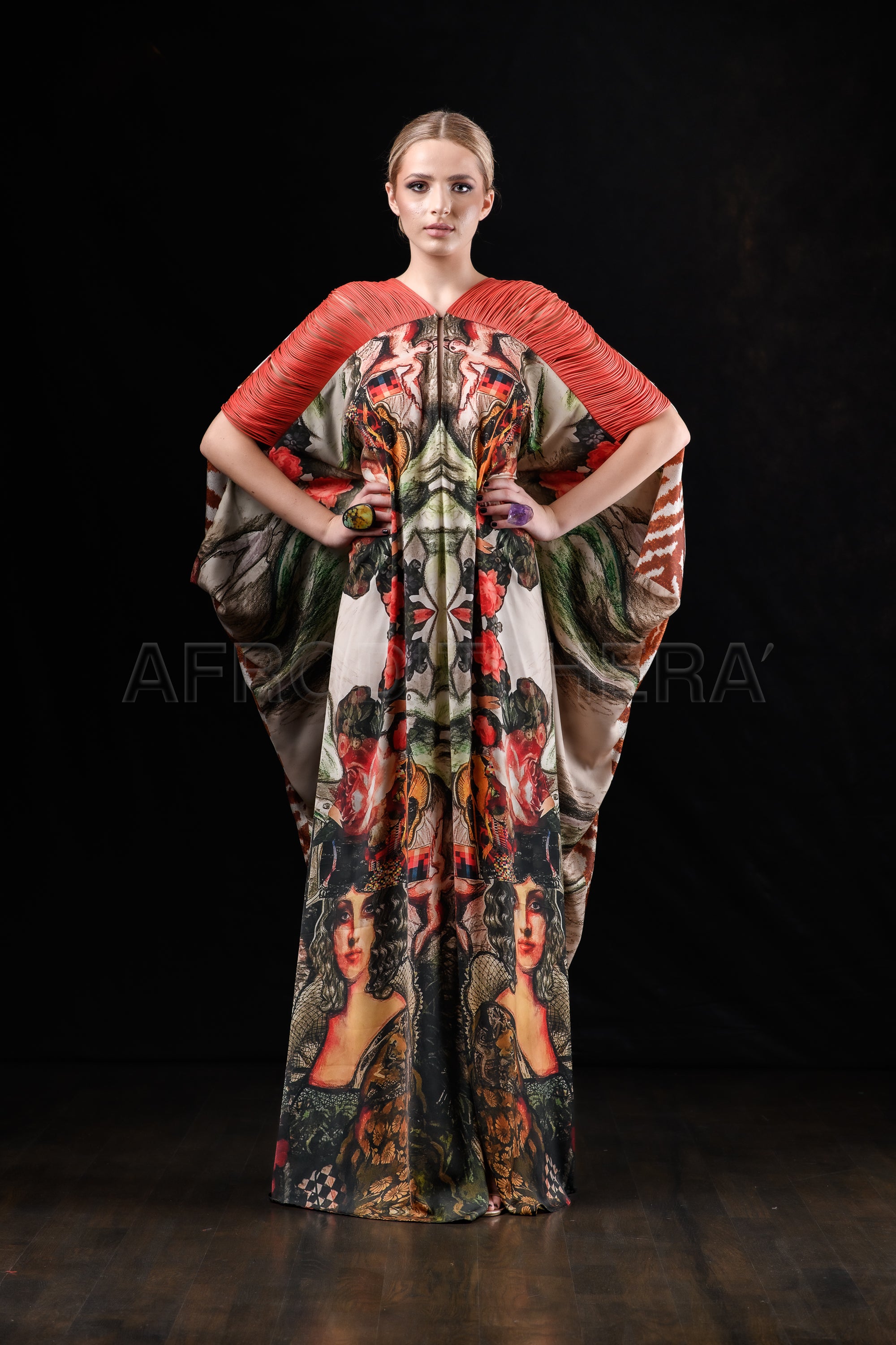 She in the wind - 46 Kaftan Dress